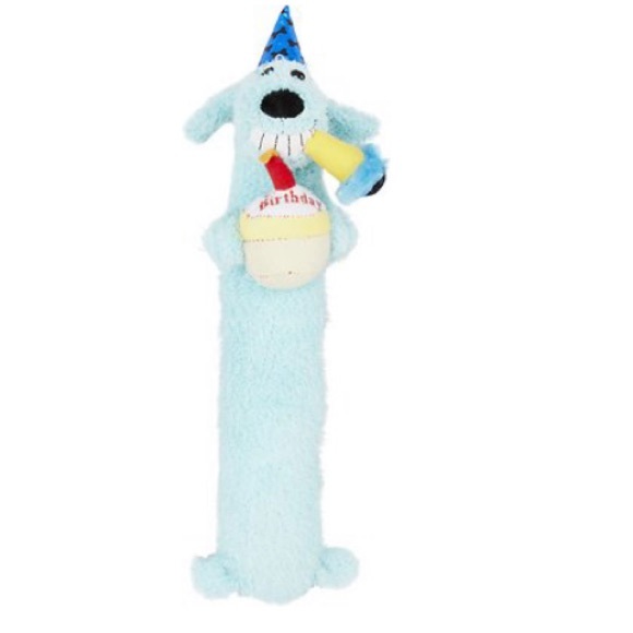 Dog Toy Birthday Loofa Blue Multipet 12 in - Picture 3 of 6